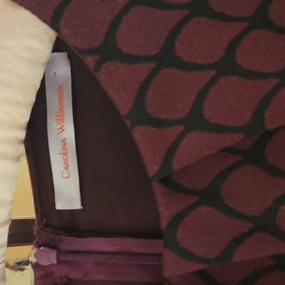 Carolina Williamson dress, size M, burgundy - Picture 2 of 5